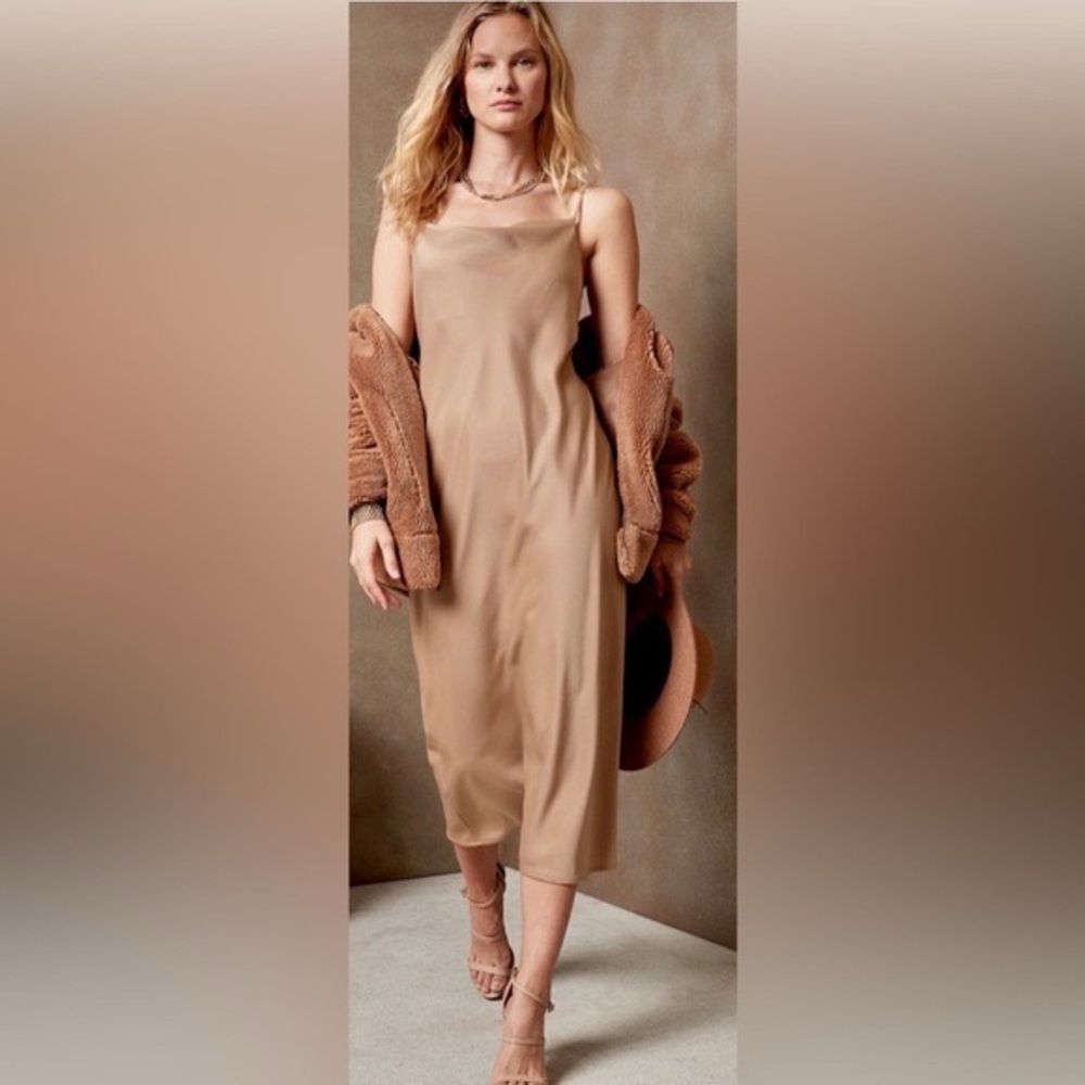 Banana Republic Tan Slip Dress